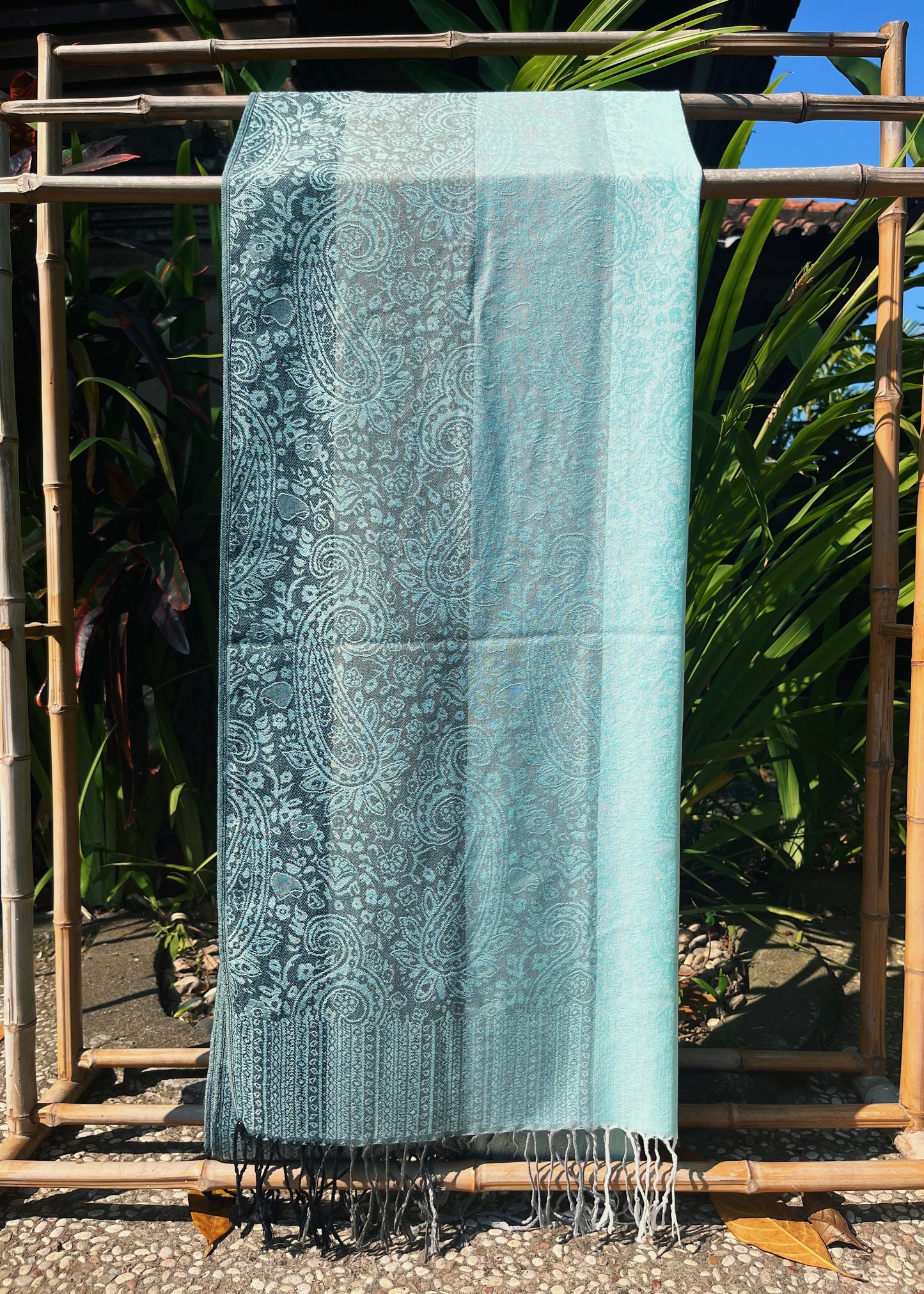 TEAL CASHMERE PASHMINA