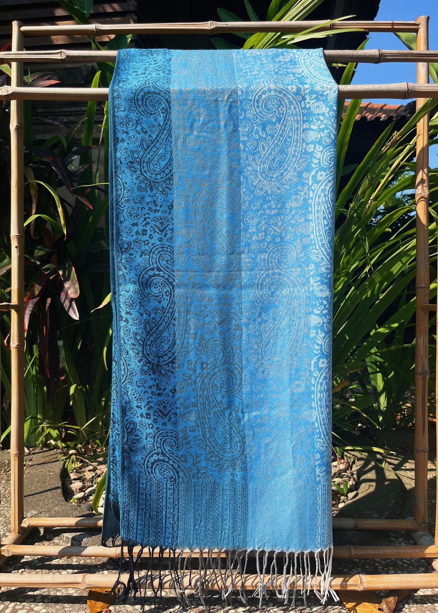 DEEP BLUE CASHMERE PASHMINA
