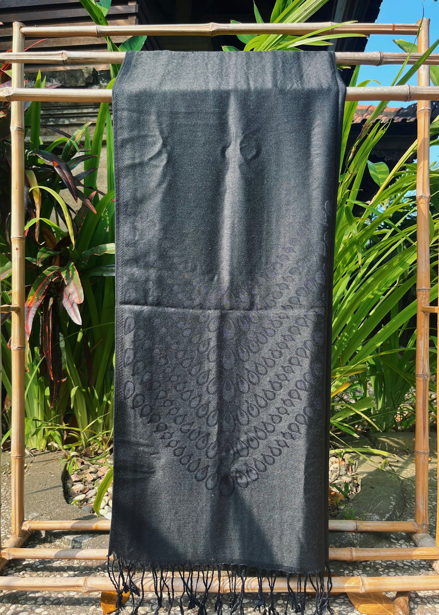BLACK CASHMERE PASHMINA