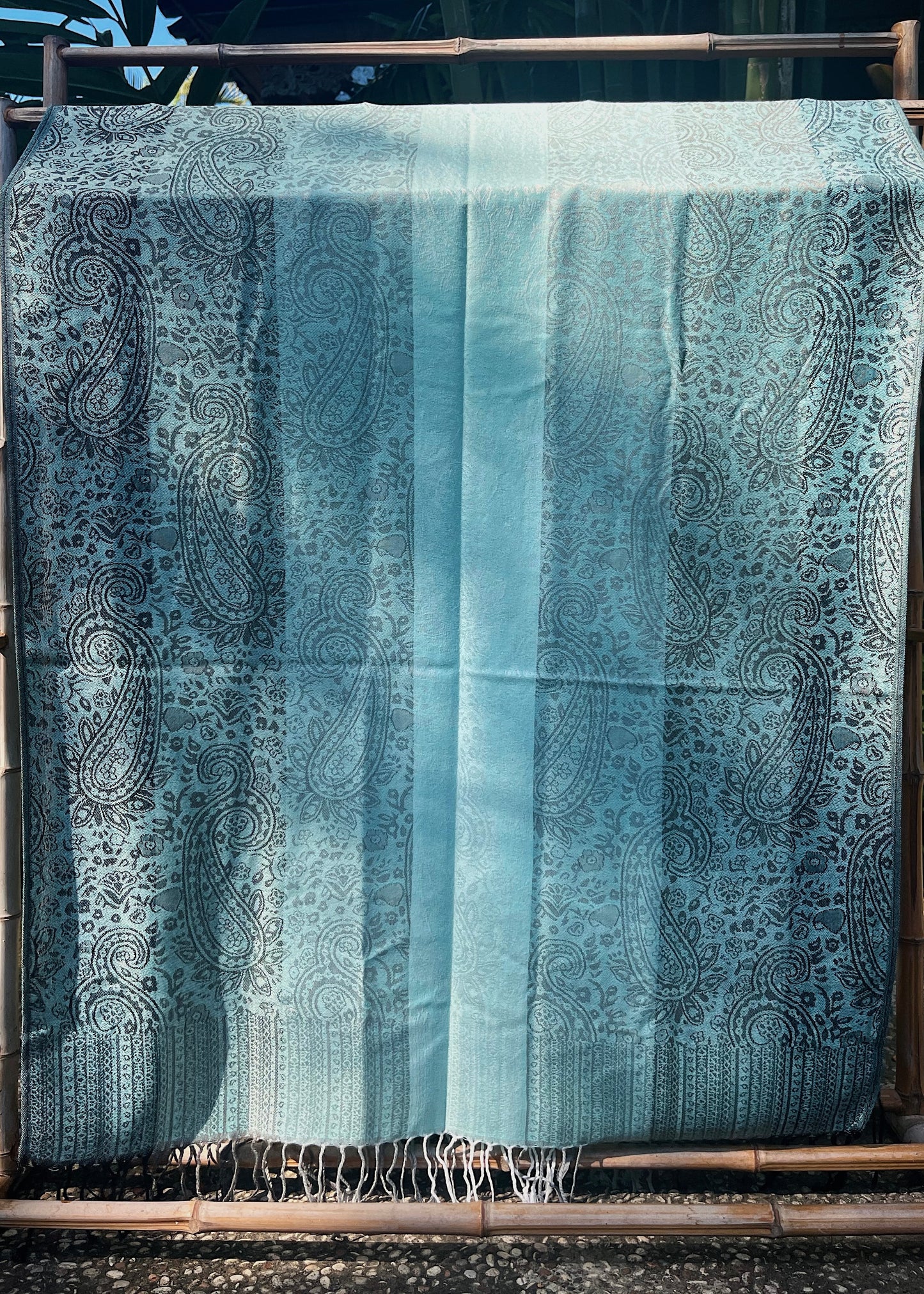 TEAL CASHMERE PASHMINA