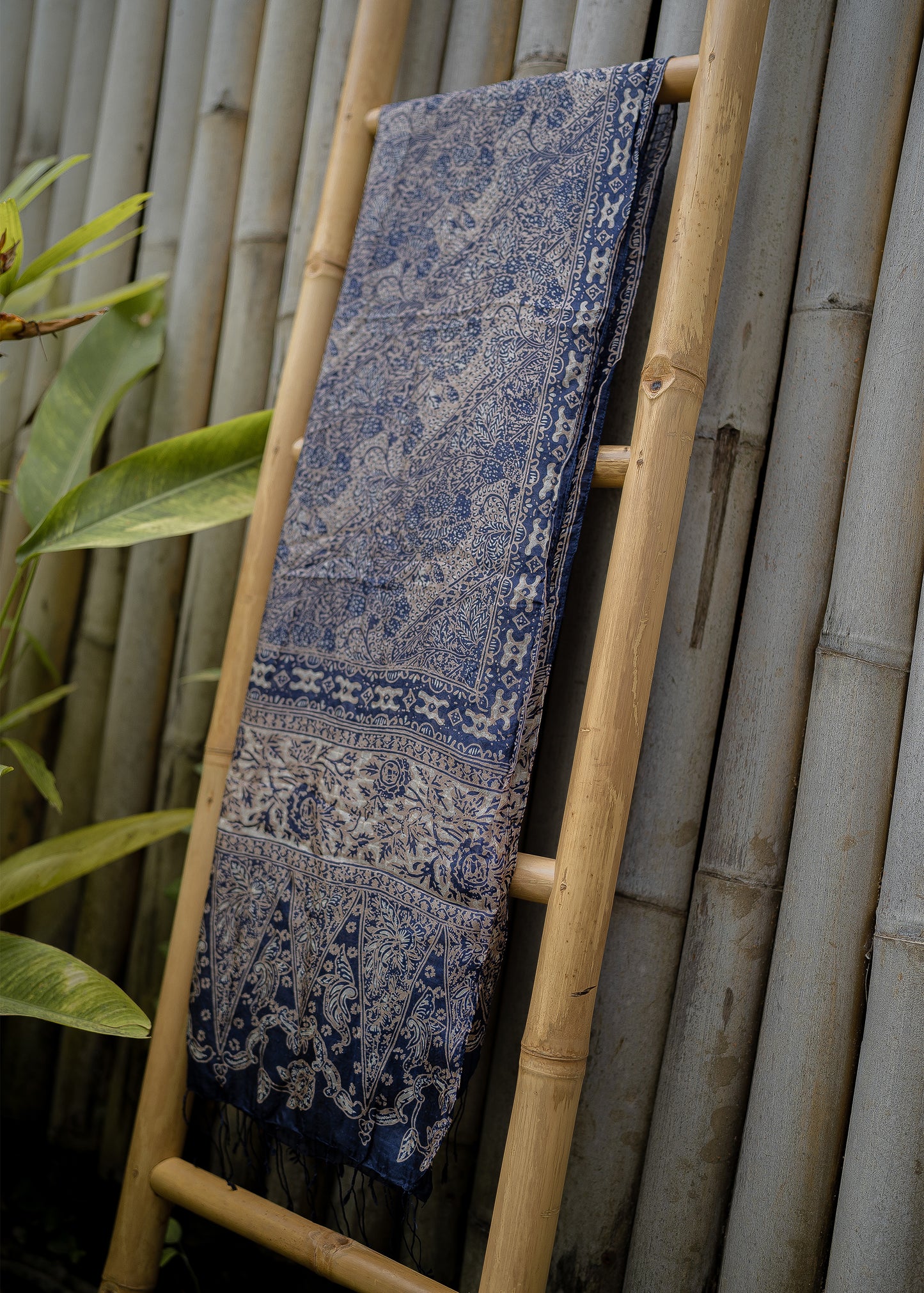 OCEAN BLUE SILK SARONG