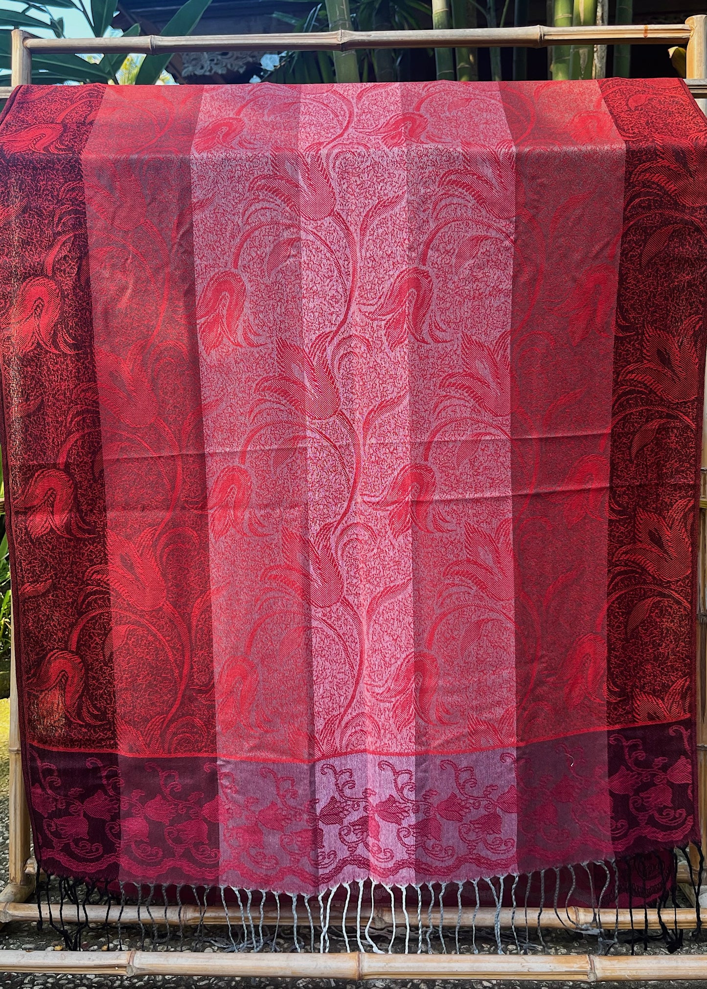 RUBY RED CASHMERE PASHMINA