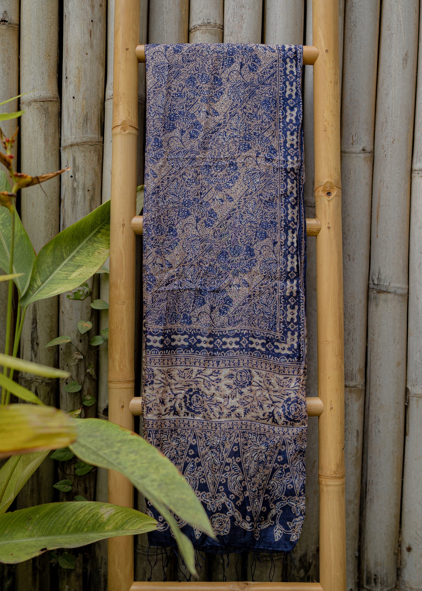 OCEAN BLUE SILK SARONG