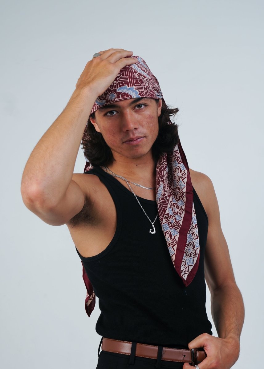 AZURE & WINE REFINED SILK SQUARE - Collective Sherpas