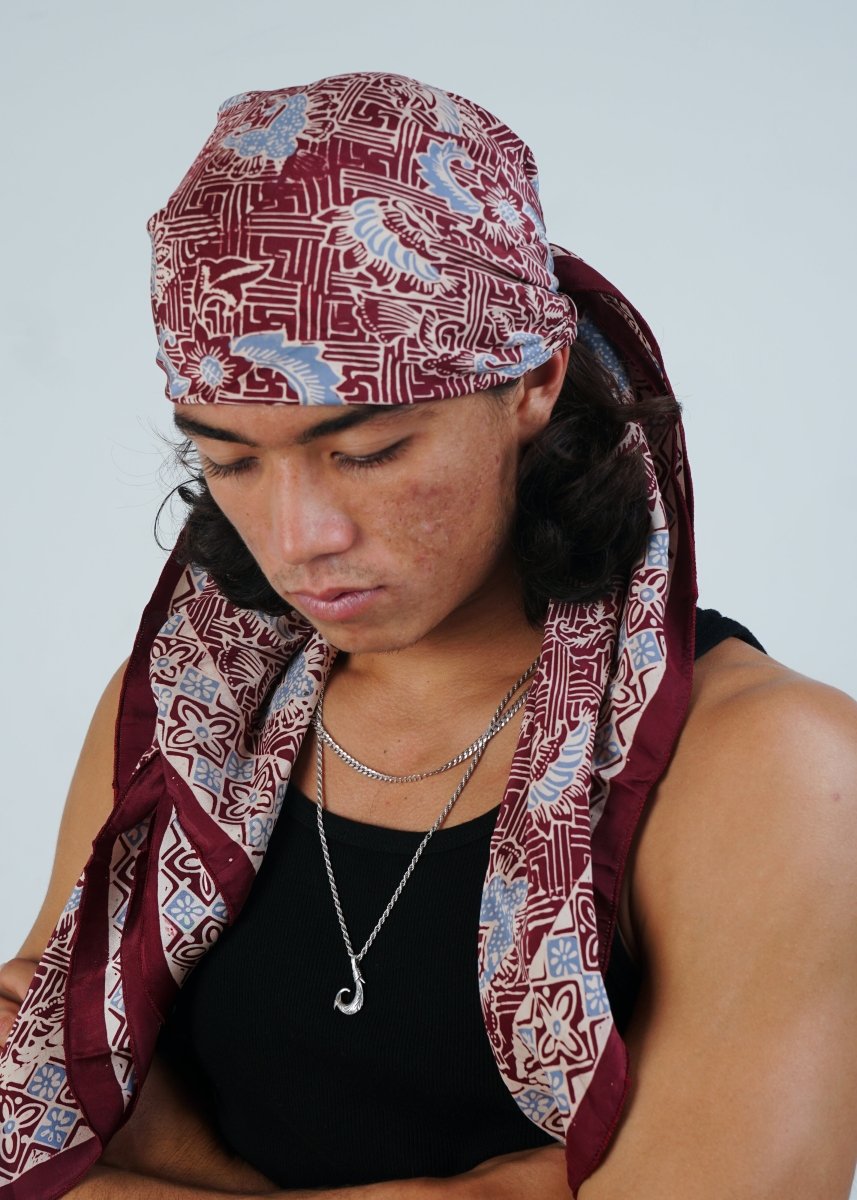 AZURE & WINE REFINED SILK SQUARE - Collective Sherpas