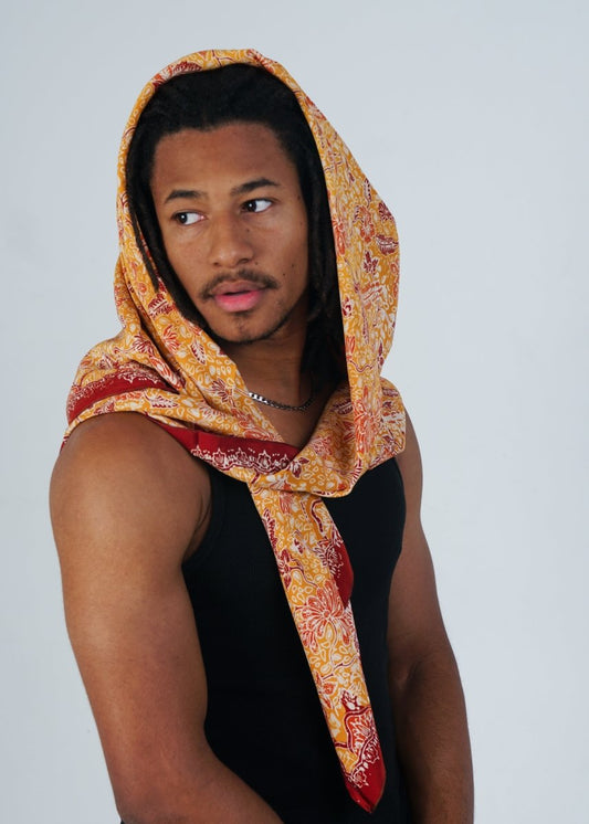 GOLD & CARDINAL REFINED SILK SQUARE - Collective Sherpas