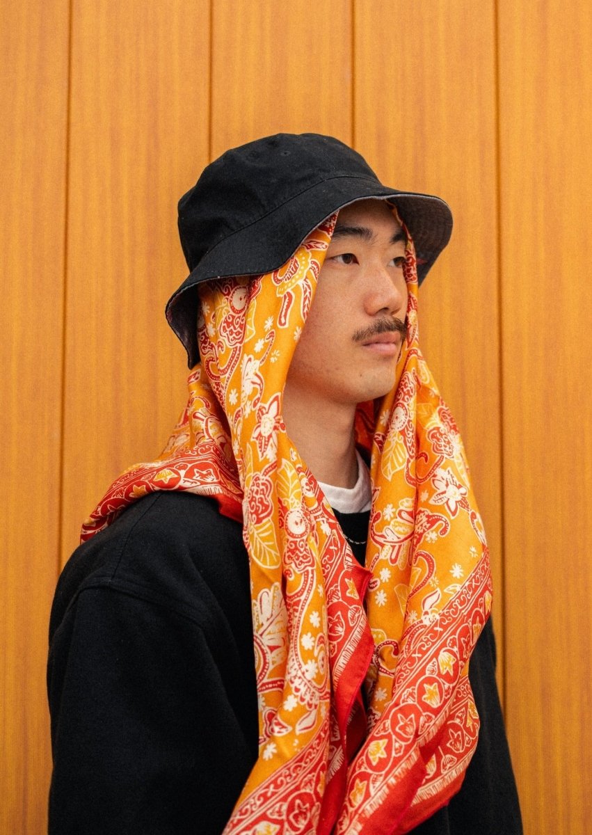 GOLD & CARDINAL SILK SQUARE (Copy) - Collective Sherpas