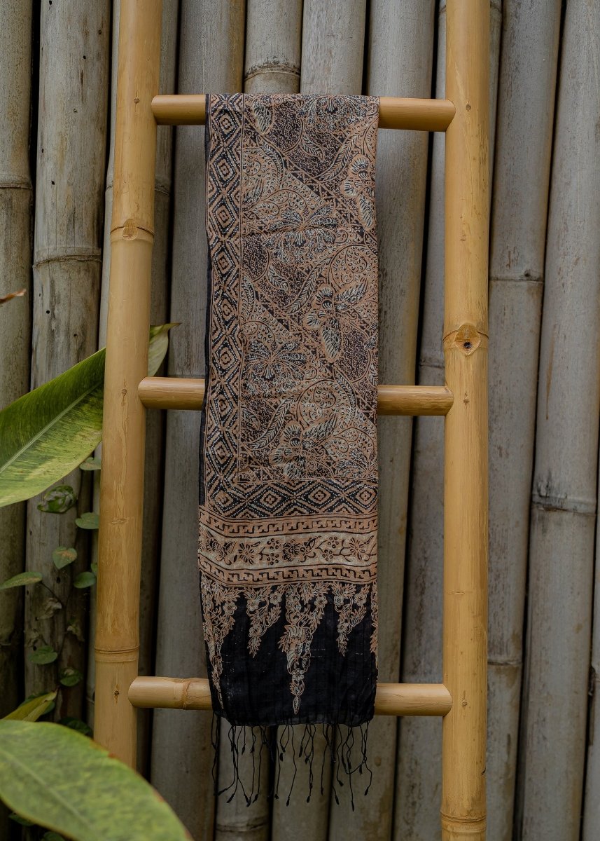 SMALL BRONZE LAVENDER SILK SCARF - Collective Sherpas