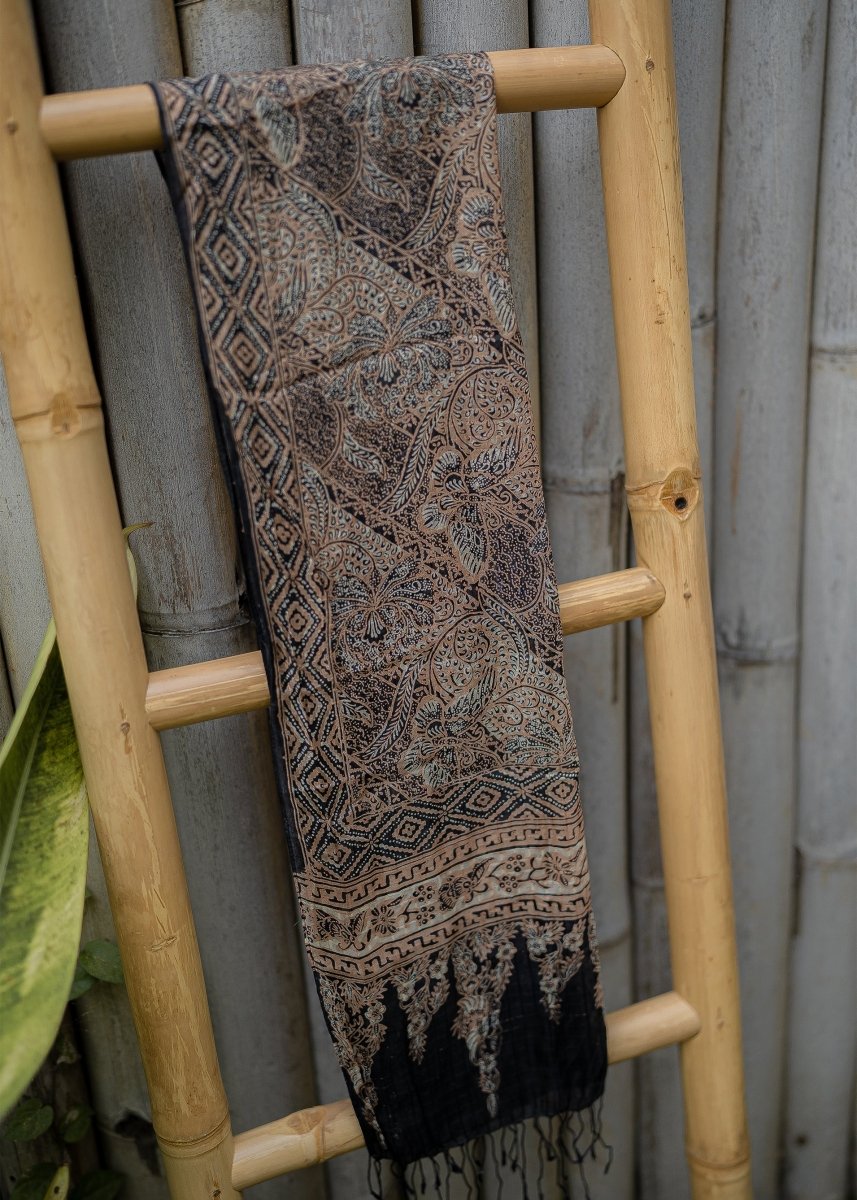 SMALL BRONZE LAVENDER SILK SCARF - Collective Sherpas