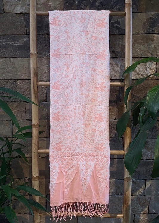 WHITE PINK PASTEL SARONG - Collective Sherpas