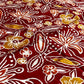 LARGE CARDINAL AND GOLD REFINED SILK SQUARE