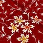 LARGE CARDINAL AND GOLD REFINED SILK SQUARE