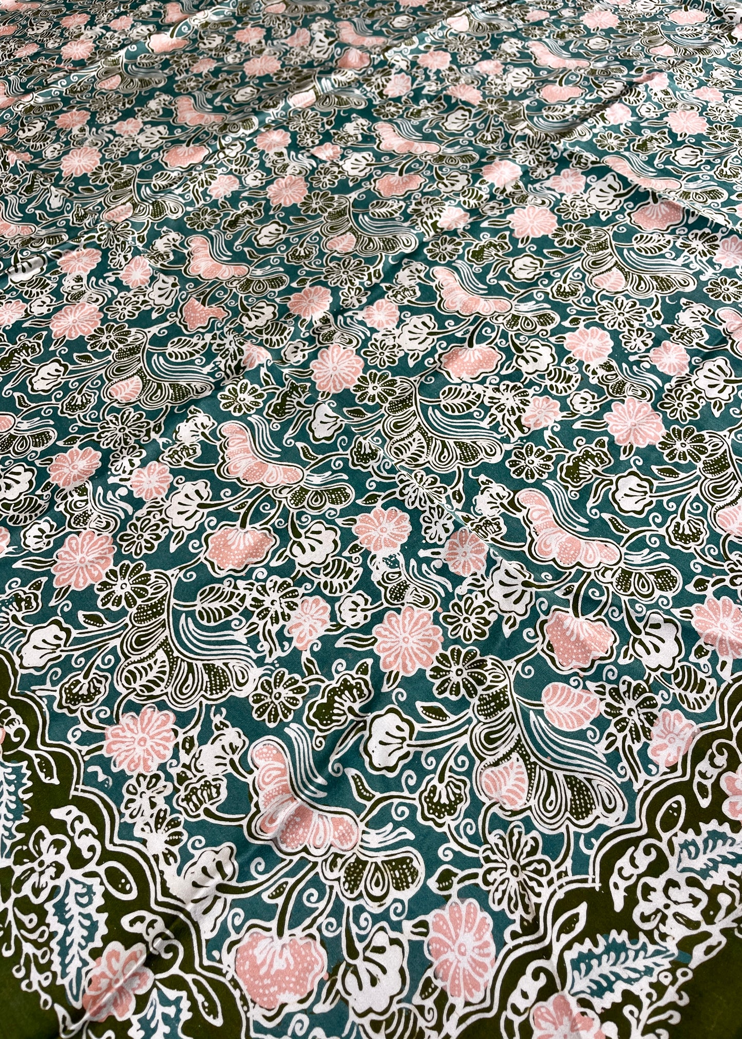 TEAL & PINK REFINED SILK SQUARE